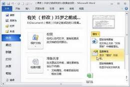 在Word2010中自定义Word文档属性信息